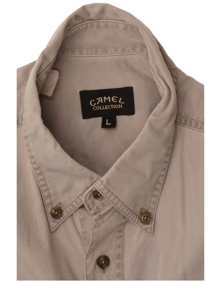 Camisa masculina Camel Active grande cinza