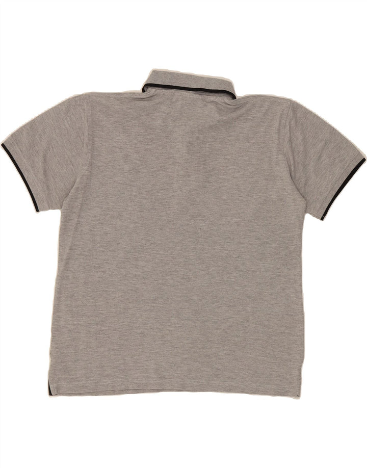 DIADORA Mens Polo Shirt Large Grey Cotton Vintage Diadora and Second-Hand Diadora from Messina Hembry 
