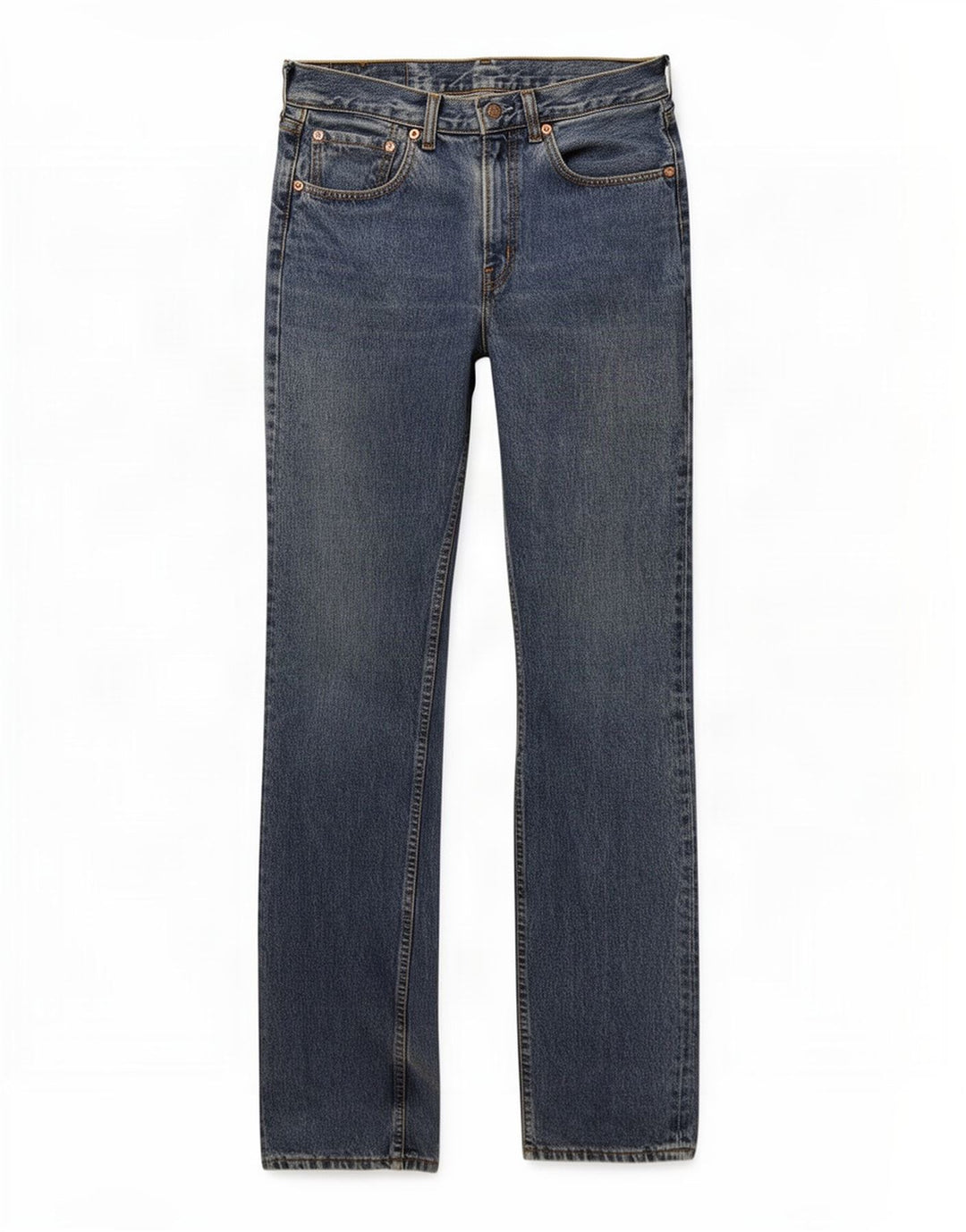 Calça jeans feminina Levi's 595 Straight W30 L34 azul algodão