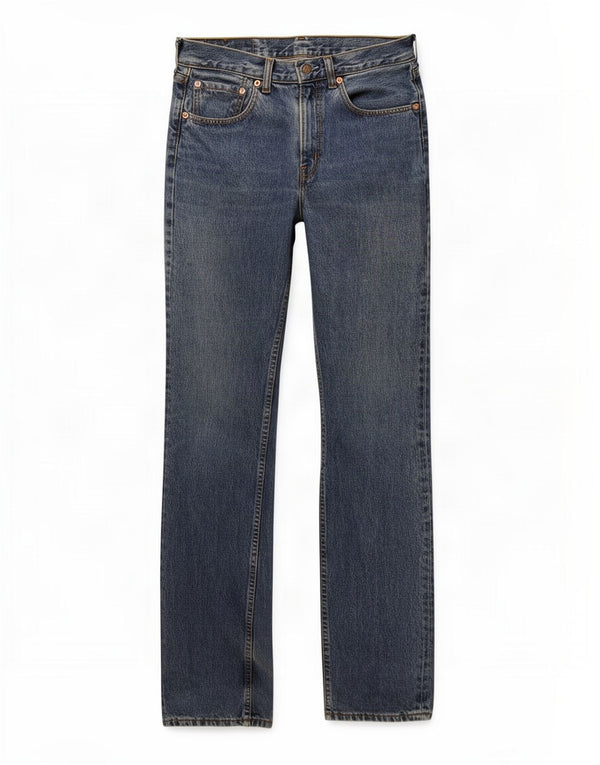 Calça jeans feminina Levi's 595 Straight W30 L34 azul algodão