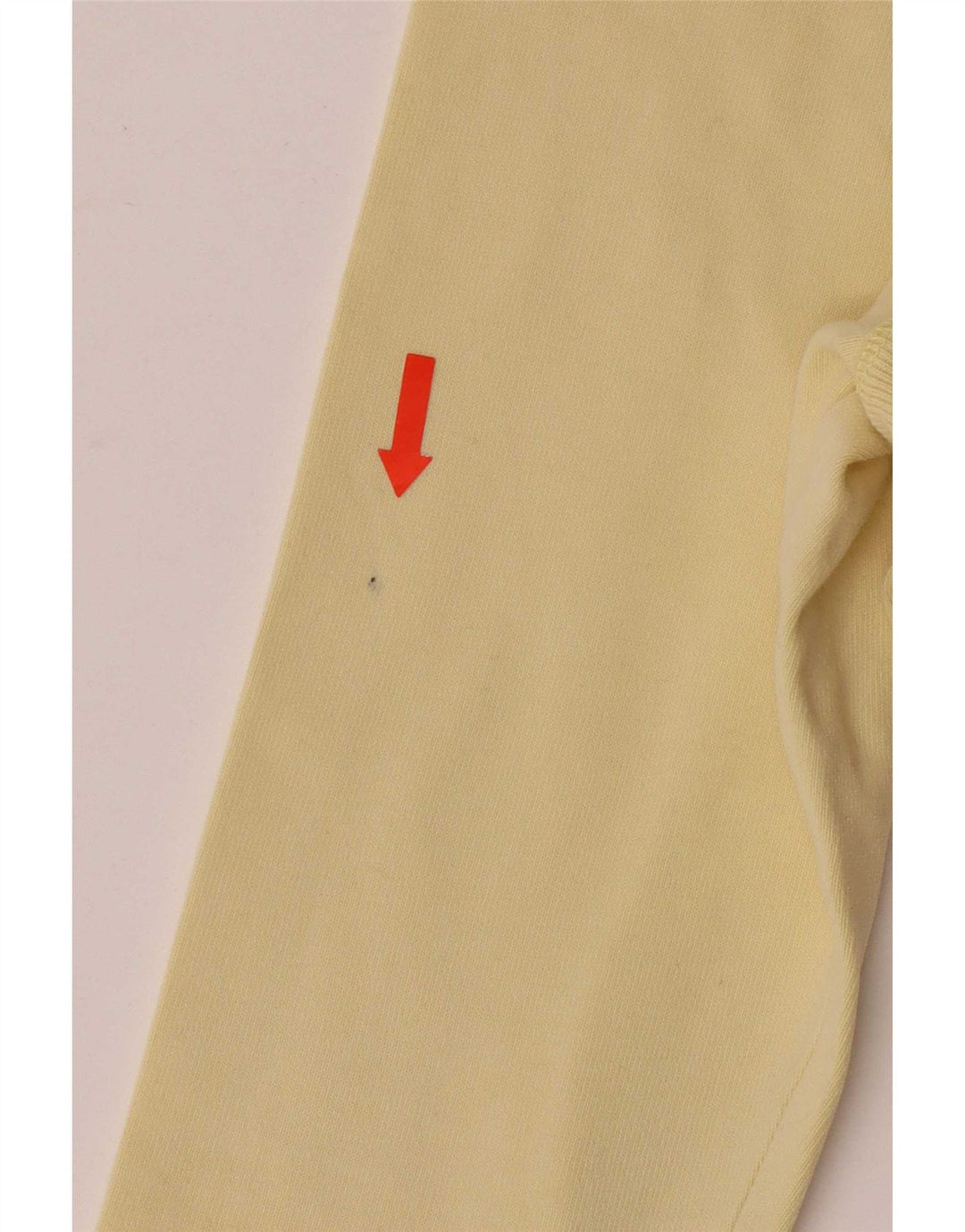 Top feminino Superdry manga comprida UK 14 grande algodão amarelo