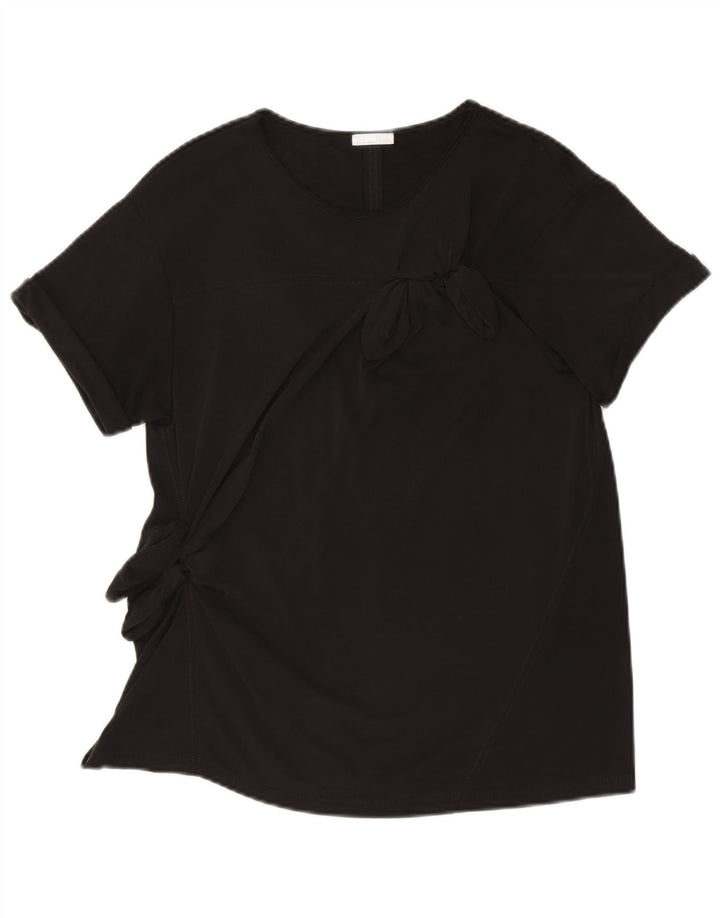 Blusa feminina oversized ZARA UK 10 pequena preta