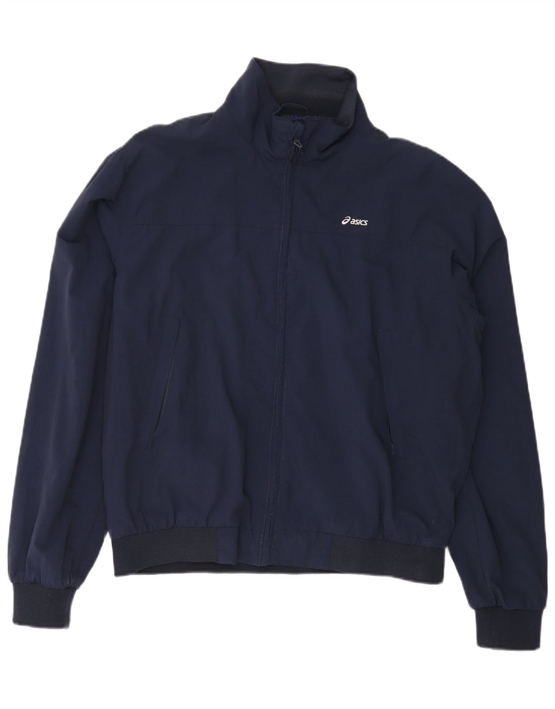 Jaqueta bomber masculina ASICS UK 40 grande nylon azul marinho