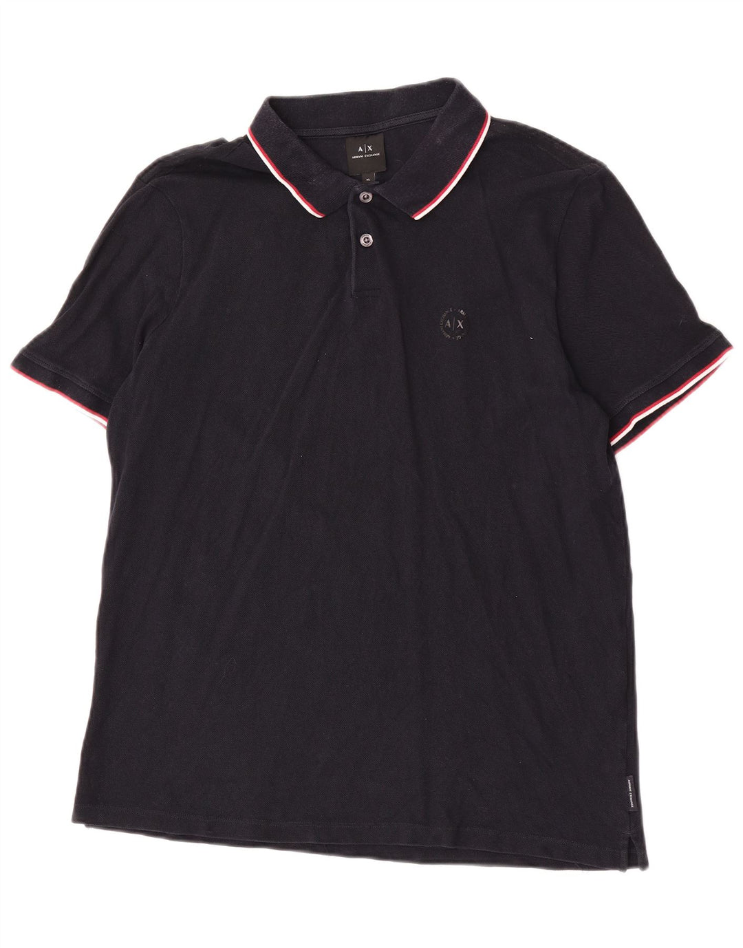 Camisa polo masculina Armani Exchange XL algodão preto