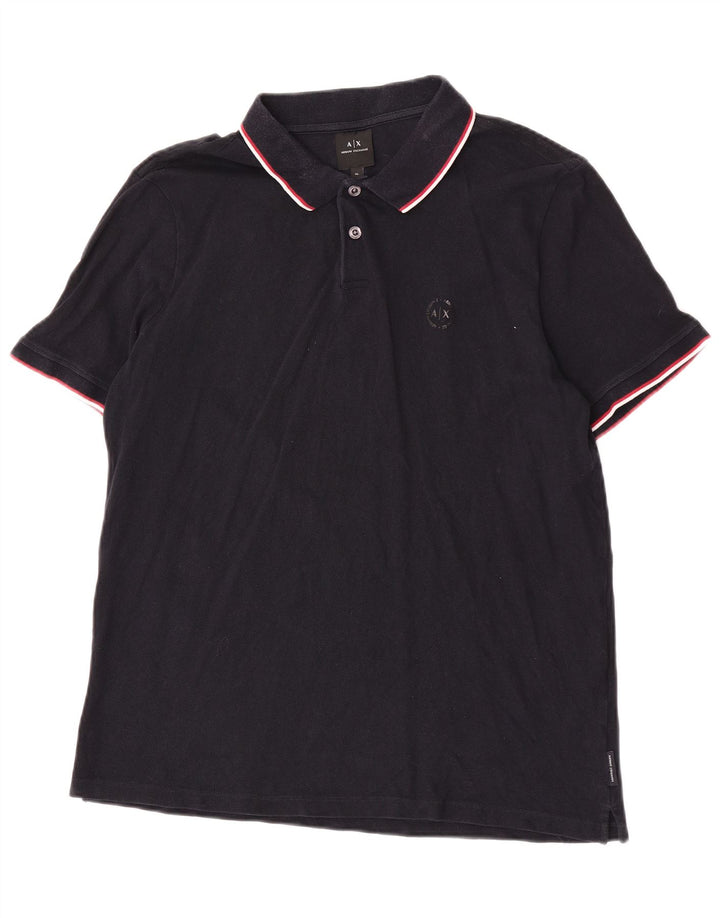 Camisa polo masculina Armani Exchange XL algodão preto