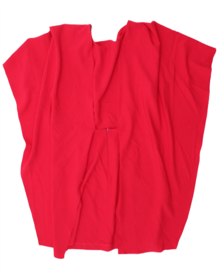 Túnica feminina Zara Batwing UK 12 poliéster rosa médio