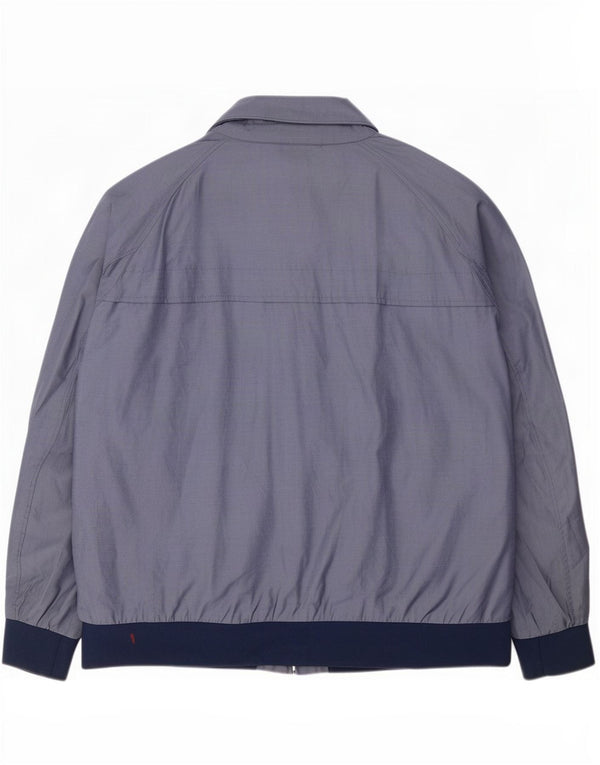 Jaqueta bomber masculina Marks & Spencer UK 46 3XL azul colorblock algodão
