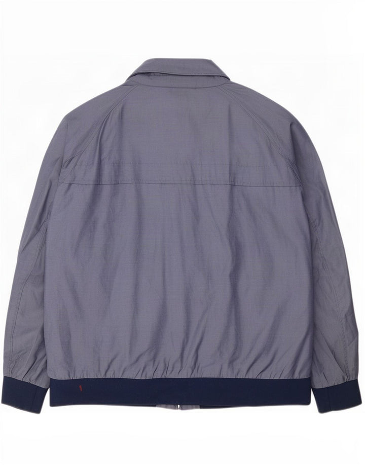 Jaqueta bomber masculina Marks & Spencer UK 46 3XL azul colorblock algodão