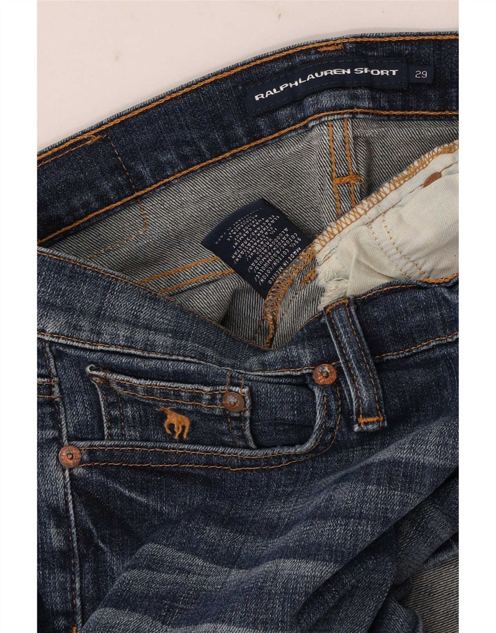 Shorts jeans feminino Ralph Lauren W29 algodão azul médio