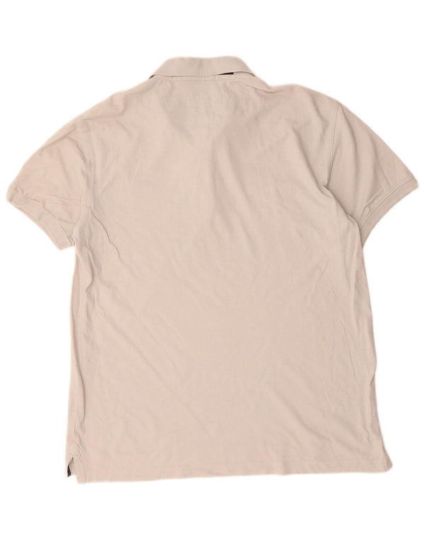 Crew Clothing Mens Polo Shirt XL White Cotton