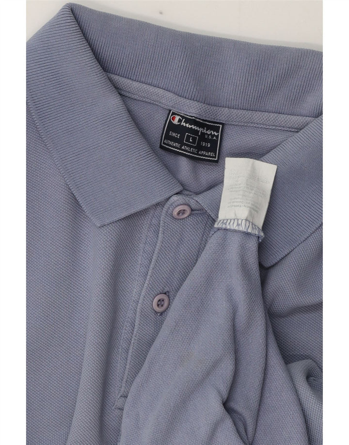 Camisa polo masculina Champion grande algodão roxo