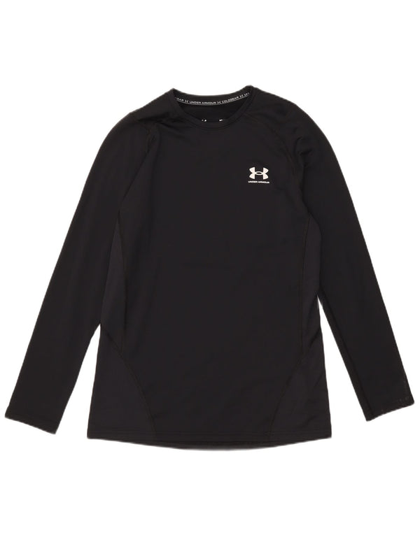 Under Armour Mens Cold Gear Top manga longa poliéster preto médio