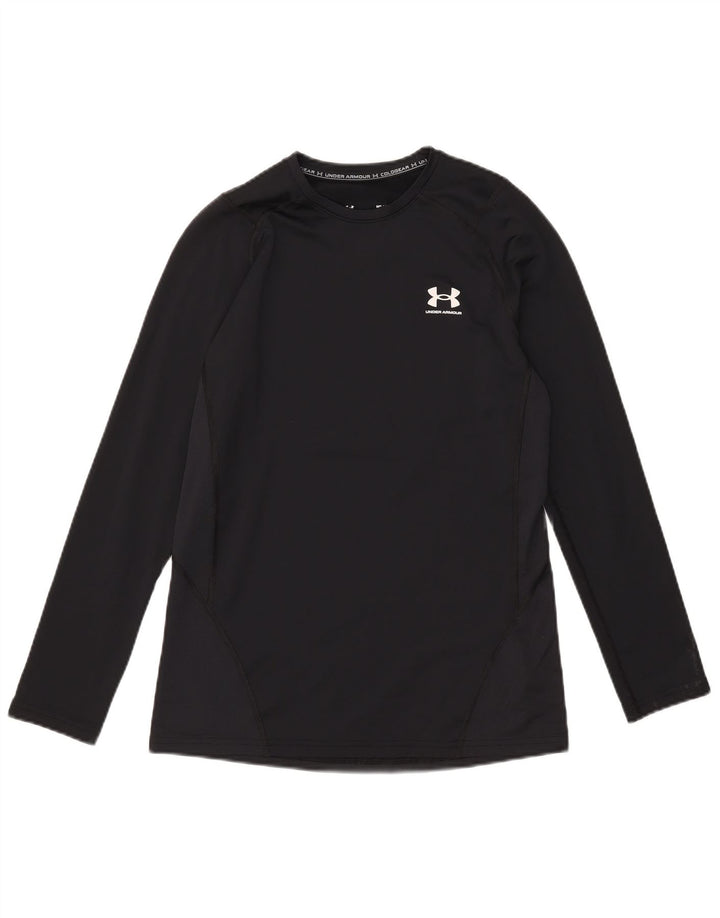 Under Armour Mens Cold Gear Top manga longa poliéster preto médio