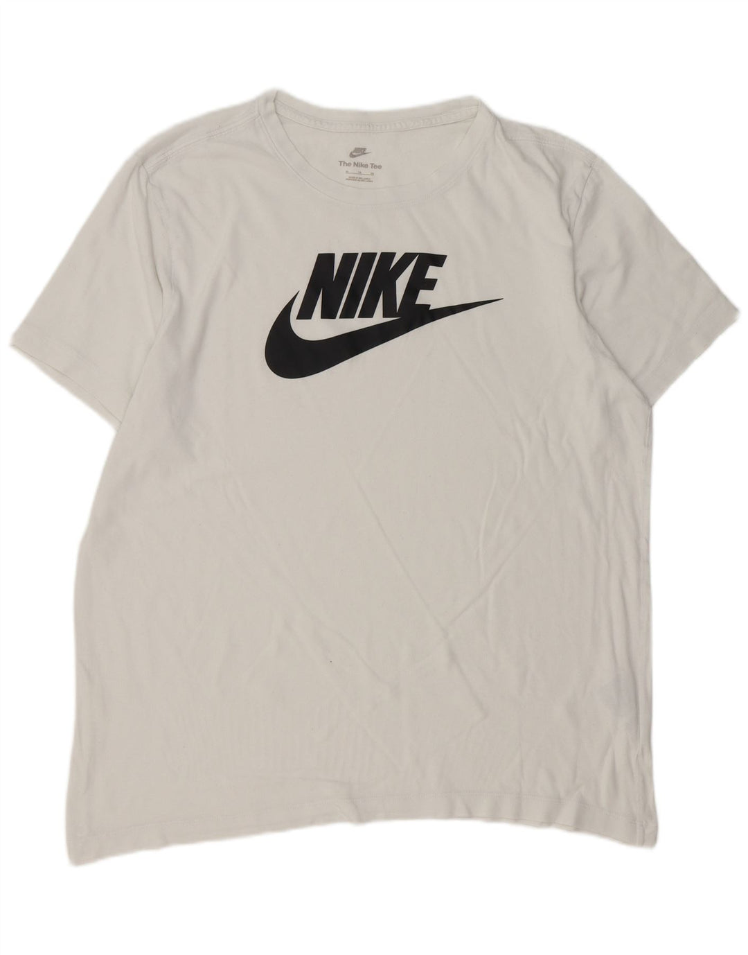 Camiseta gráfica masculina NIKE Top XL algodão branco