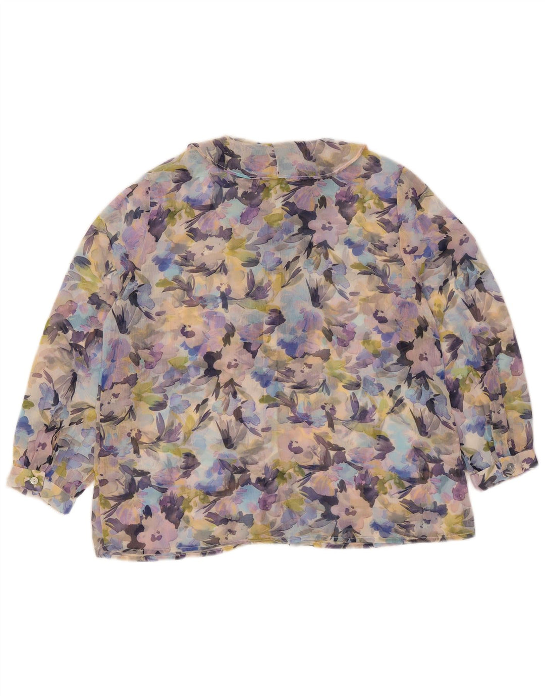 Blusa feminina transparente French Connection UK 10 pequena multicolorida