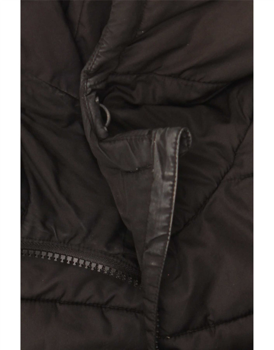 Jaqueta acolchoada com capuz feminina Superdry UK 12 poliéster preto médio