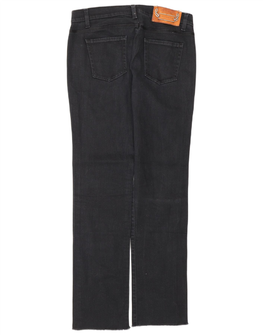 Calça jeans reta feminina ICEBERG cintura baixa W31 L30 algodão azul marinho