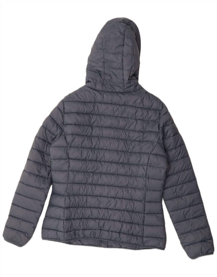 Jaqueta acolchoada com capuz feminino Carrera UK 16 grande azul poliamida