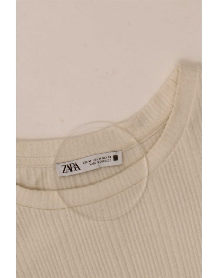 Blusa feminina Zara UK 12 médio off white