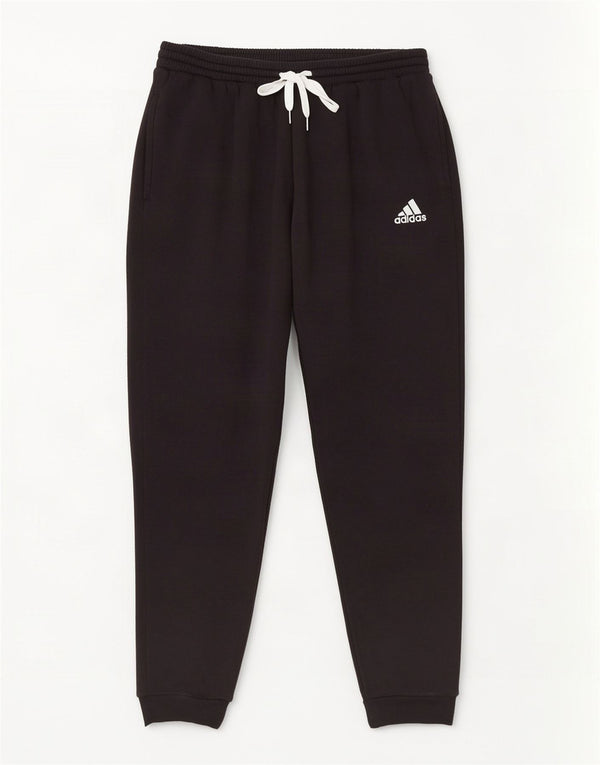 Adidas Womens Tracksuit Calças Joggers UK 16 Grande Algodão Preto