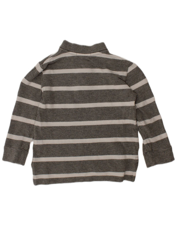 POLO RALPH LAUREN Camisa polo bebê menino 18-24 meses listrada cinza