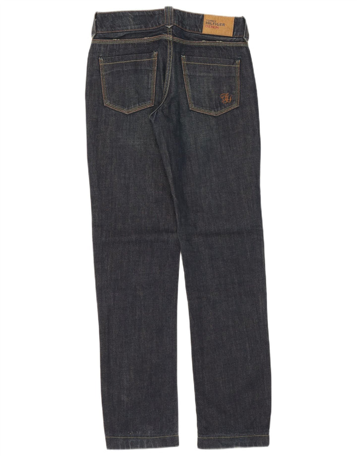 Jeans retos femininos Tommy Hilfiger W27 L34 algodão azul