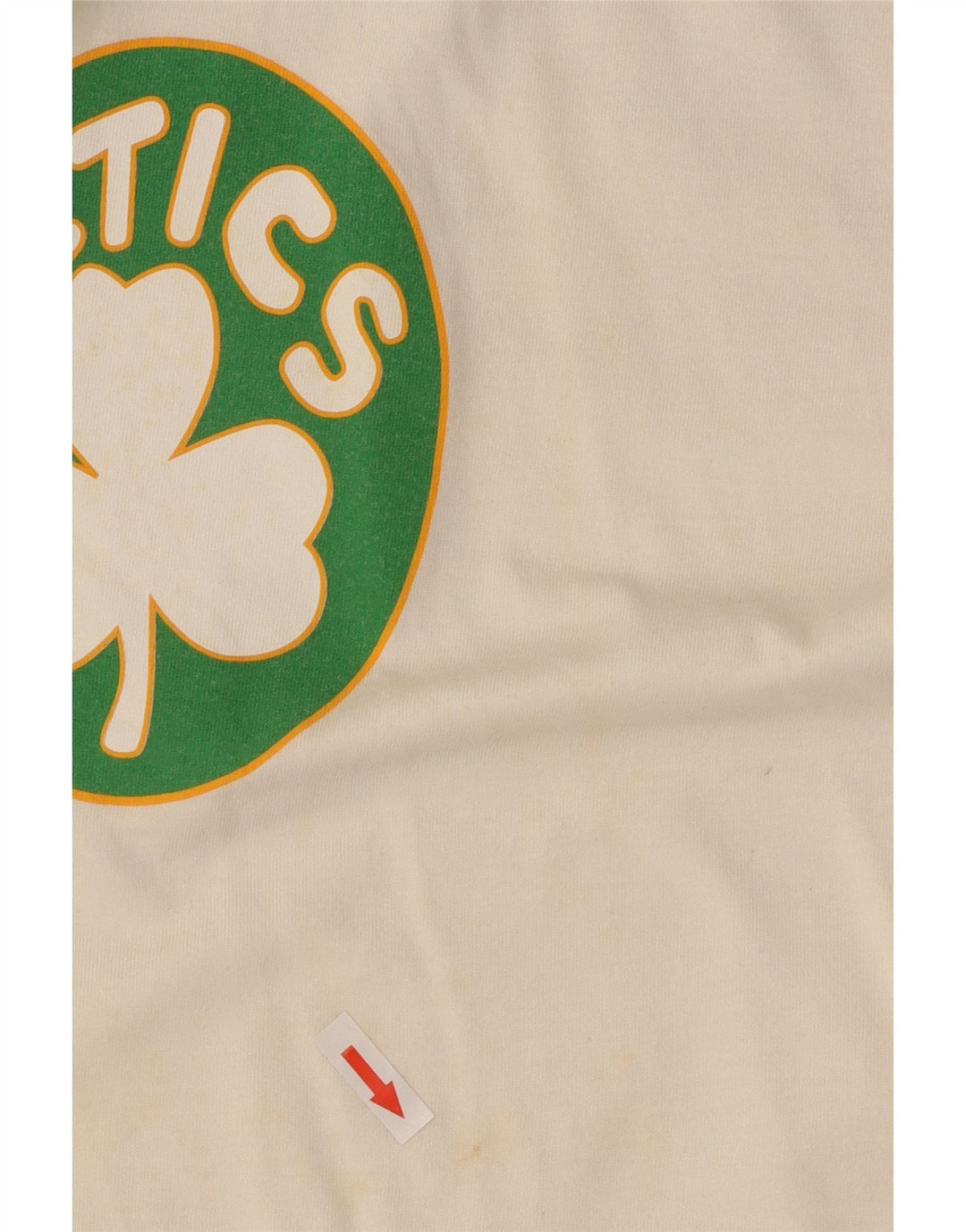 Camiseta feminina Champion Celtics com estampa gráfica grande branca