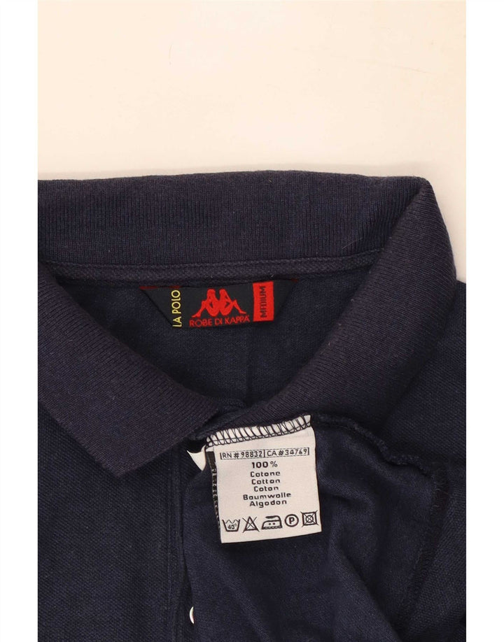 Camisa polo masculina Kappa de algodão azul marinho médio