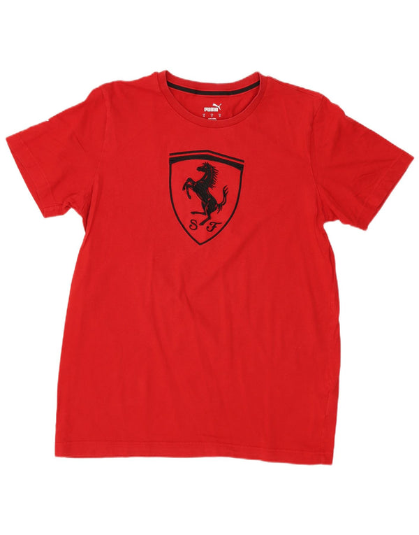 Camiseta PUMA Masculina Ferrari Graphic Top Pequeno Vermelho