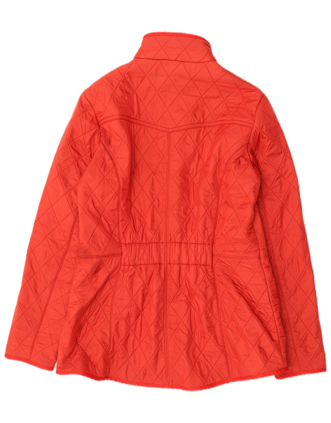 Jaqueta acolchoada feminina Barbour UK 16 grande poliamida vermelha