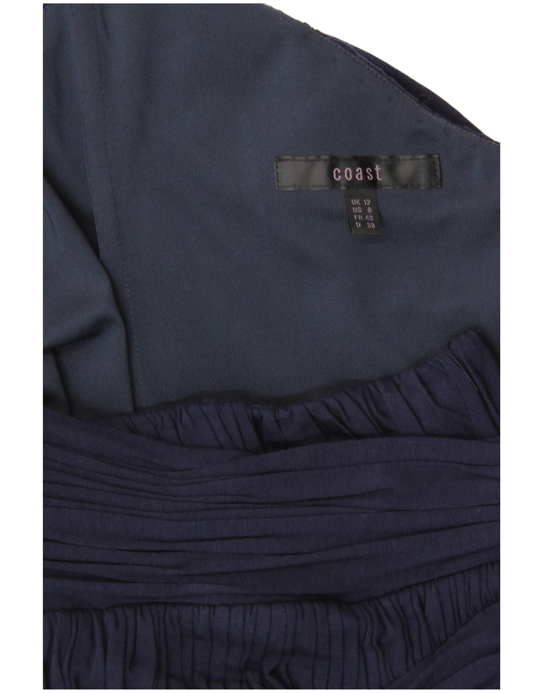 Vestido Maxi Halter Feminino Coast UK 12 Médio Azul Marinho