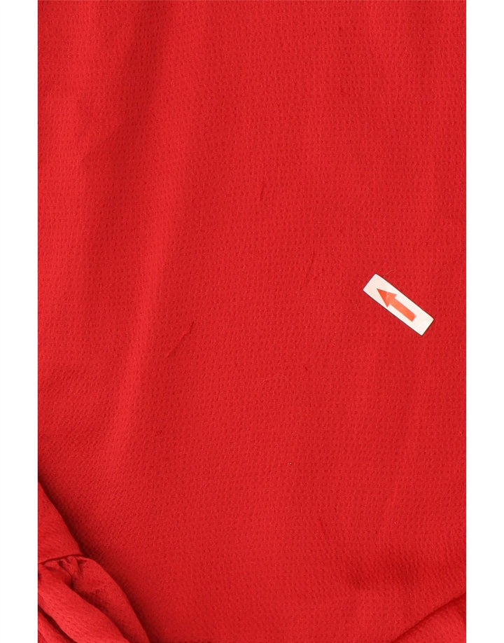 Vestido feminino Michael Kors de um ombro US 2 XS poliéster vermelho