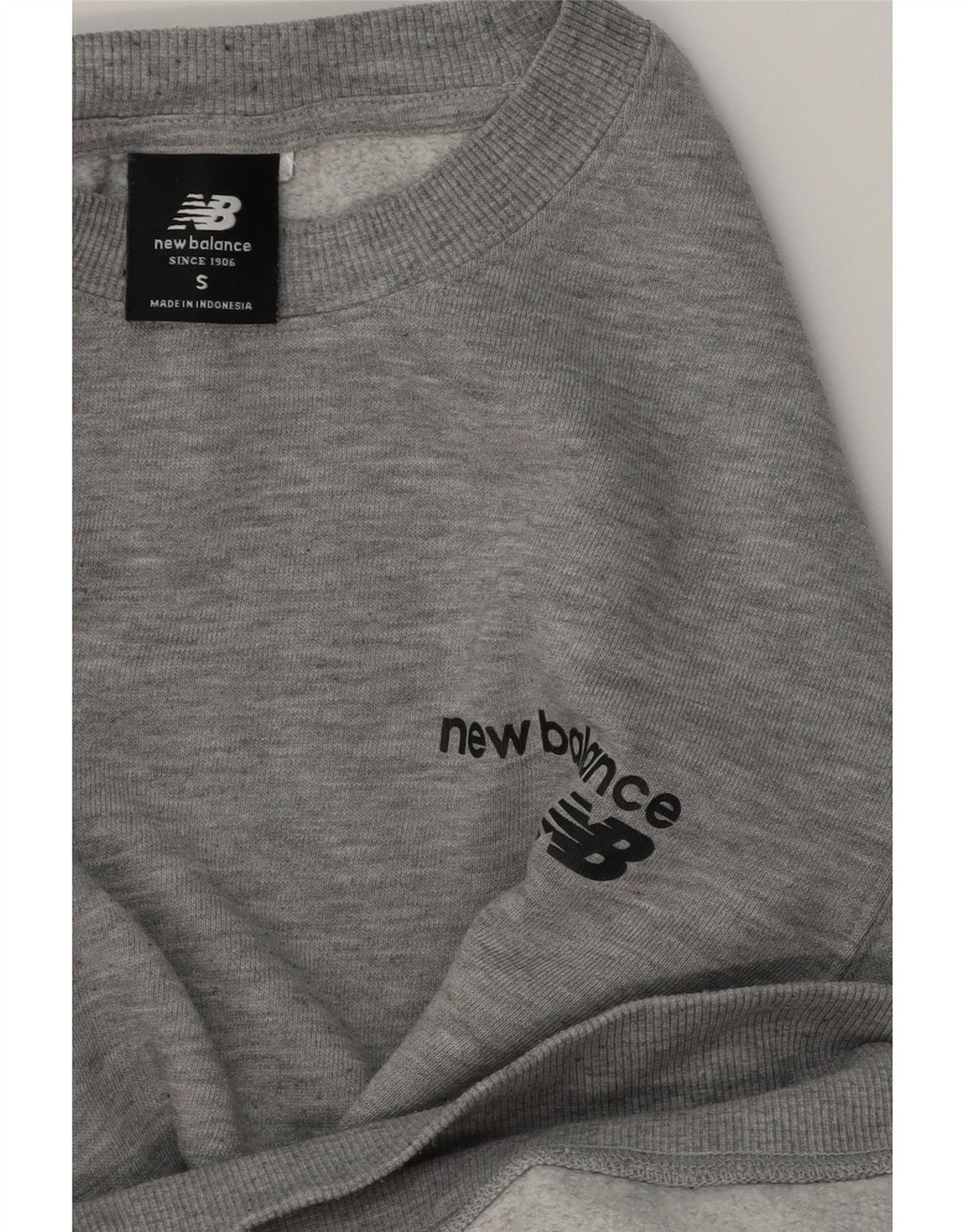 Moletom New Balance Masculino Jumper Pequeno Algodão Cinza