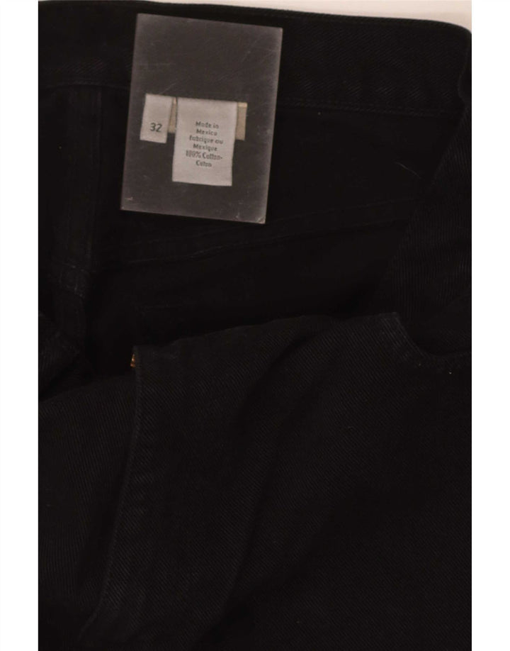 Calvin Klein Masculino Regular Straight Jeans W32 L30 Algodão Preto