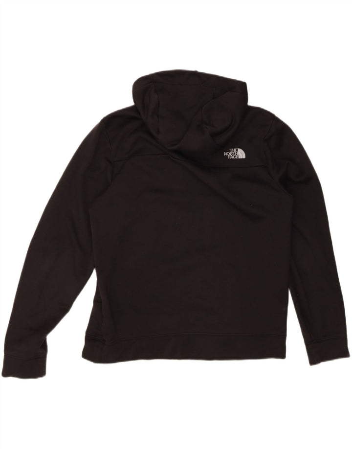 Suéter masculino com capuz e gola com zíper The North Face grande poliéster preto