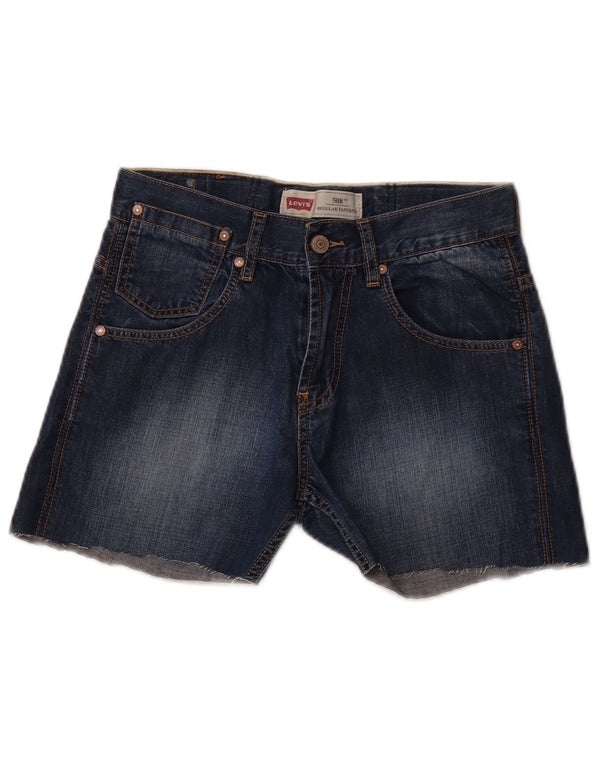 LEVI'S Girls 508 Shorts jeans regulares 15-16 anos W26 algodão azul
