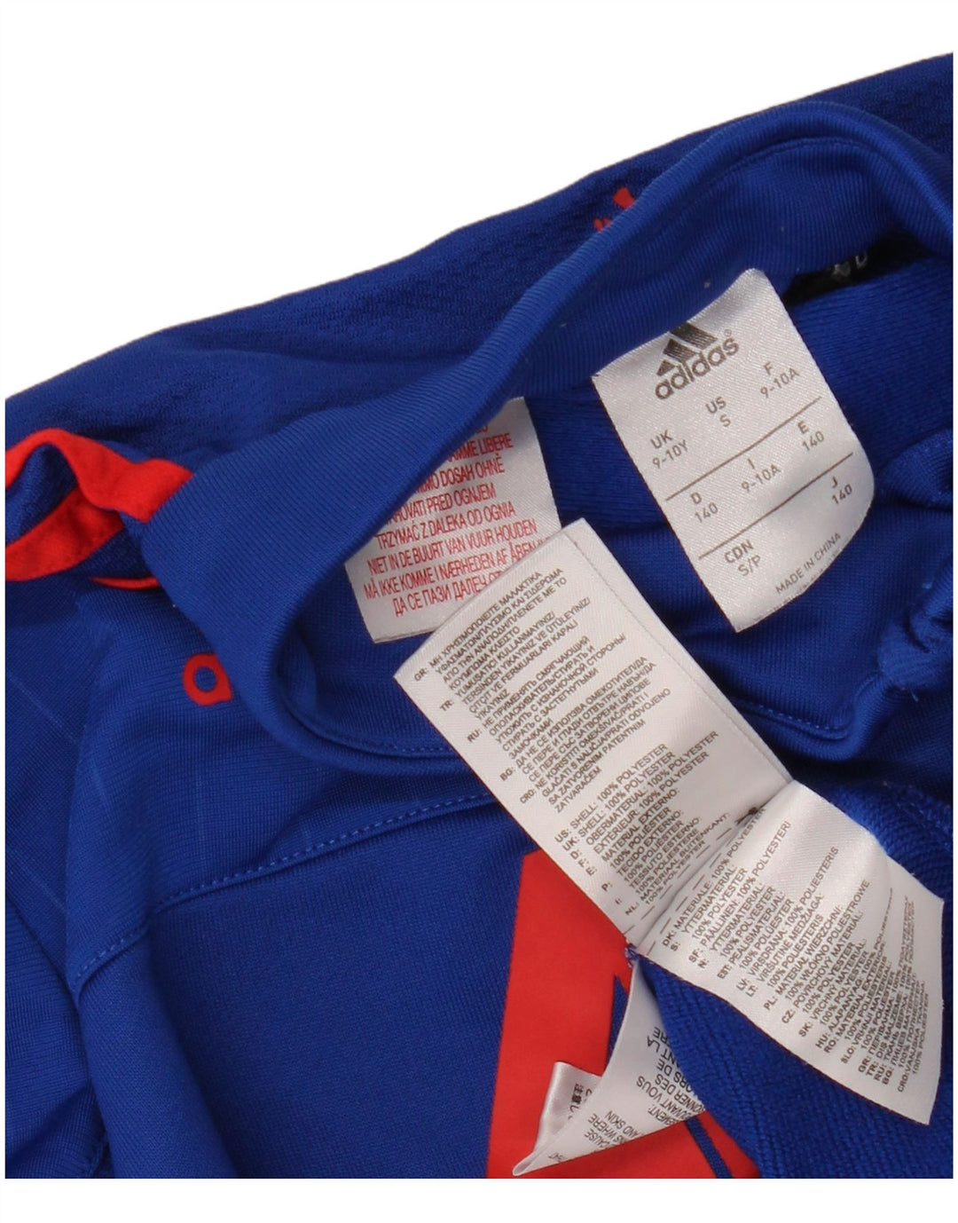 ADIDAS Boys Climacool Graphic Pullover Treino Top 9-10 Anos Azul