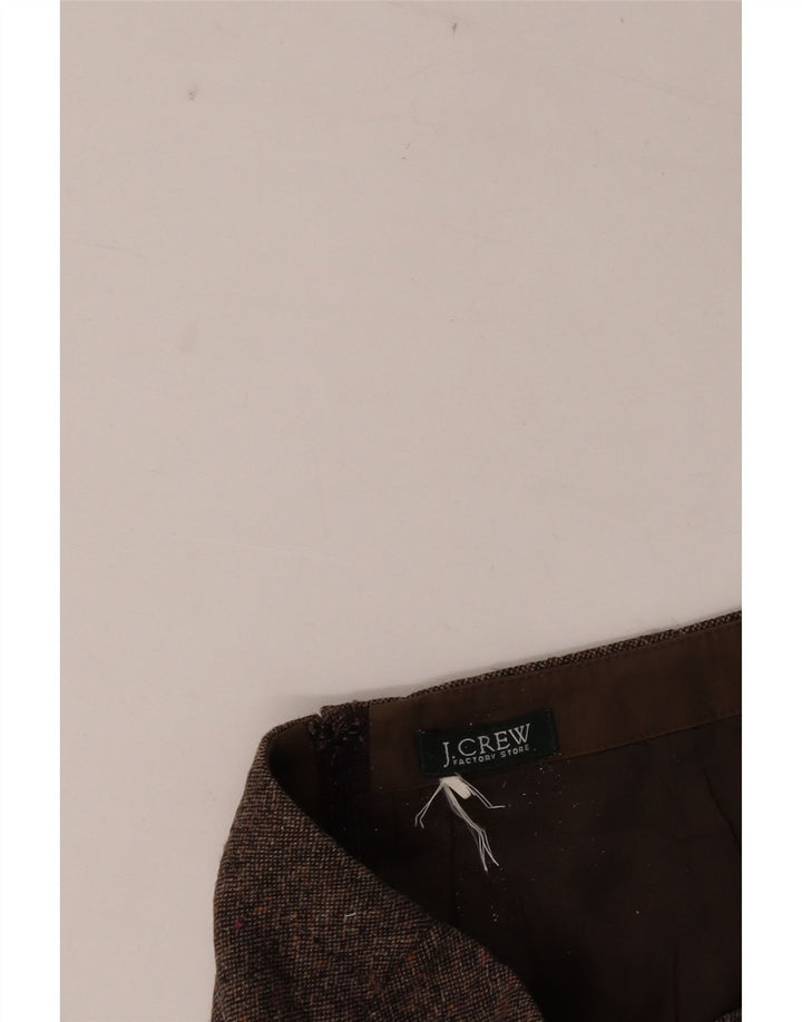 J. Crew Saia Midi Feminina W28 Marrom Médio Salpicado