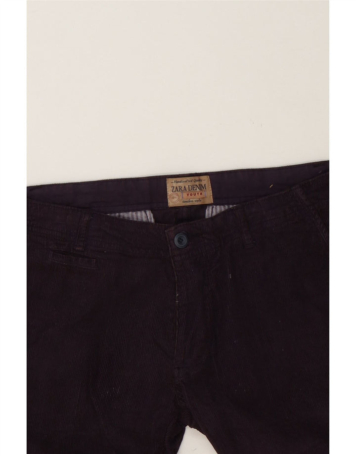 ZARA Mens Slim Corduroy Trousers W36 L32 Purple Vintage Zara and Second-Hand Zara from Messina Hembry 