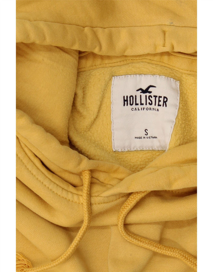 HOLLISTER Mens Hoodie Jumper Small Yellow Cotton Vintage Hollister and Second-Hand Hollister from Messina Hembry 