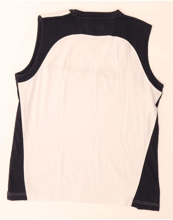 Colete gráfico masculino Champion grande algodão colorido branco