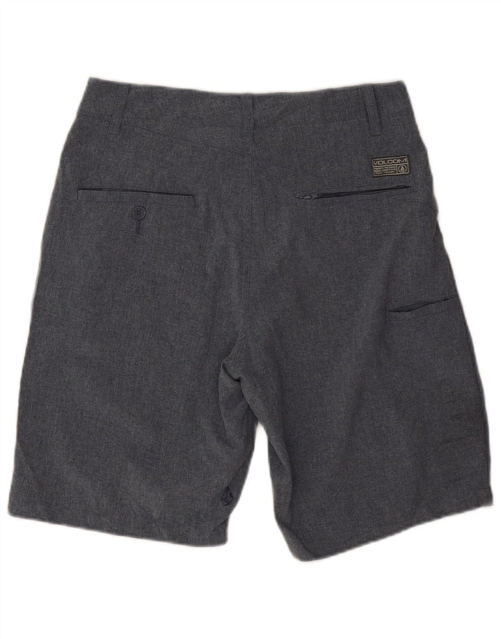 Shorts cargo masculino Volcom W28 poliéster cinza médio