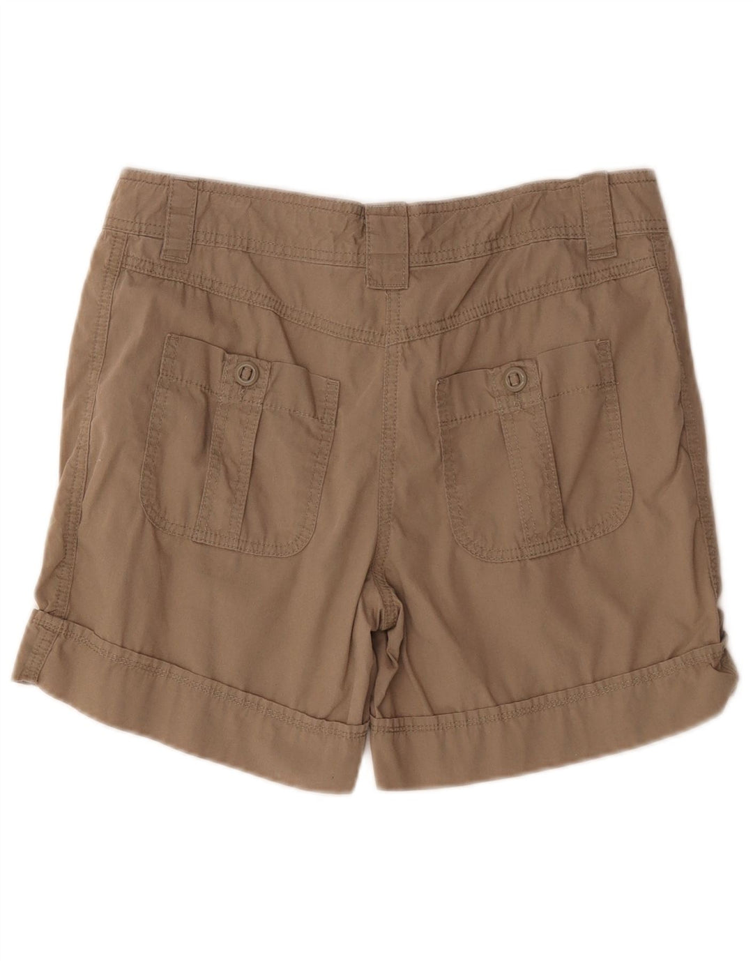 Shorts cargo feminino Marks & Spencer Reino Unido 12 médio W32 algodão cáqui