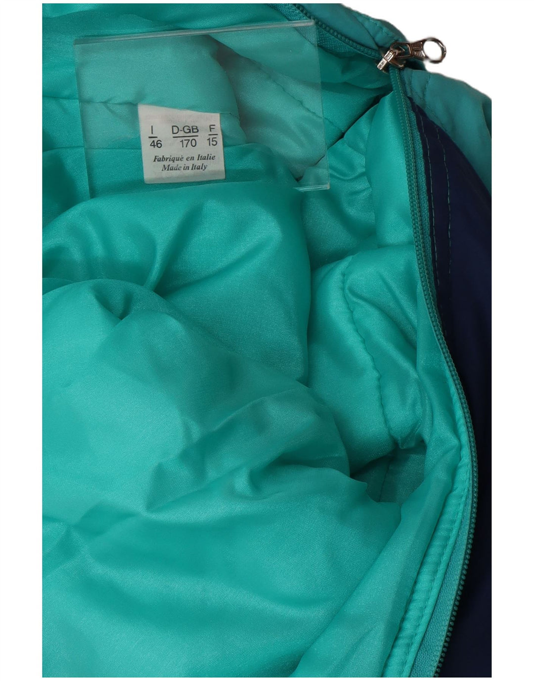 Macacão de esqui masculino vintage solto IT 46 poliamida colorblock azul pequeno