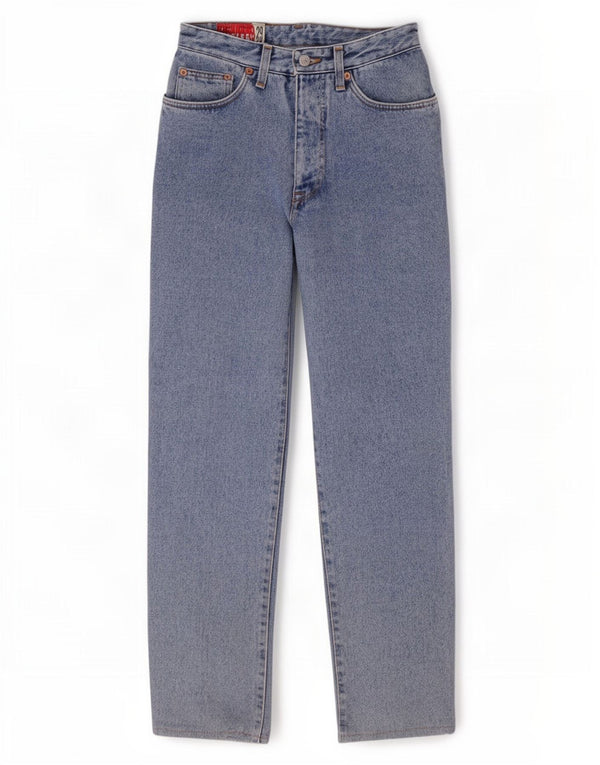 Uniforme feminino jeans cônico W29 L28 azul