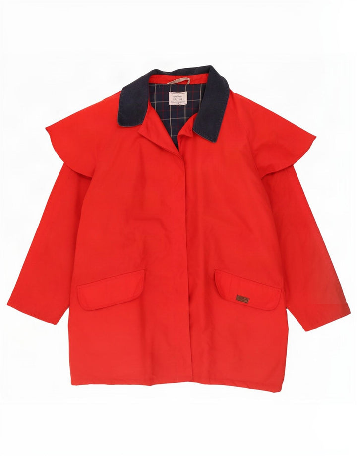 Casaco feminino oversized Puffa UK 18 XL vermelho colorblock poliéster