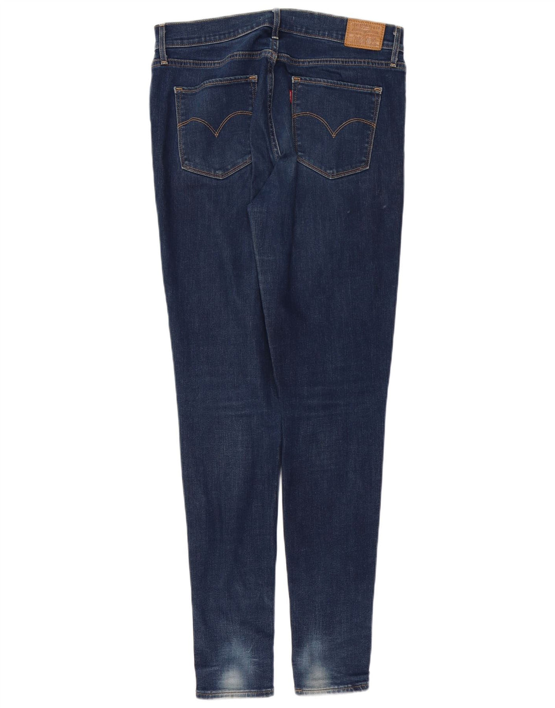 Calça jeans skinny feminina LEVI'S 720 de cintura alta W30 L32 azul marinho algodão