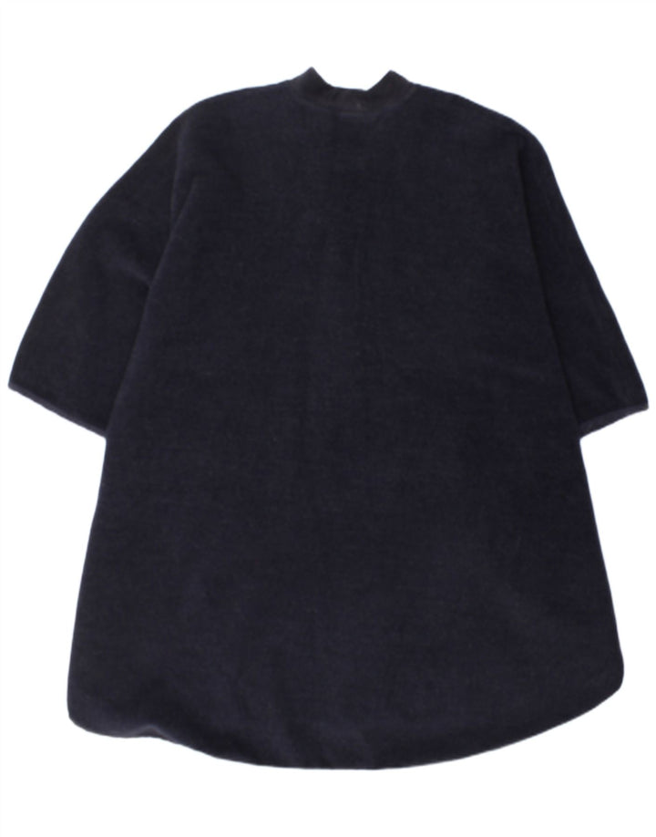 Casaco poncho feminino Fort & Madox UK 40 grande azul marinho