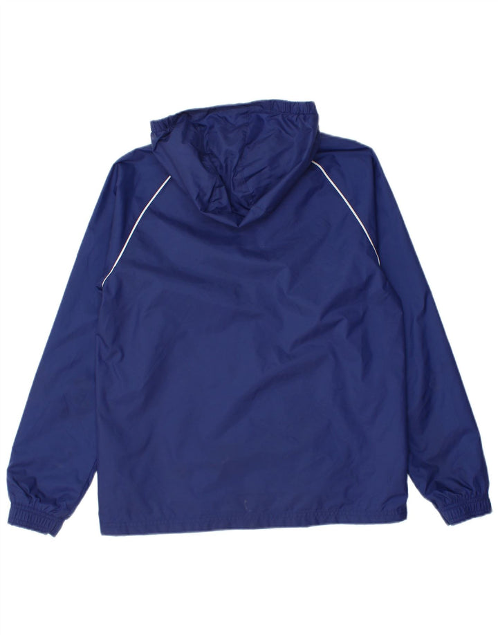 Jaqueta de chuva com capuz Adidas meninos 11-12 anos azul marinho nylon