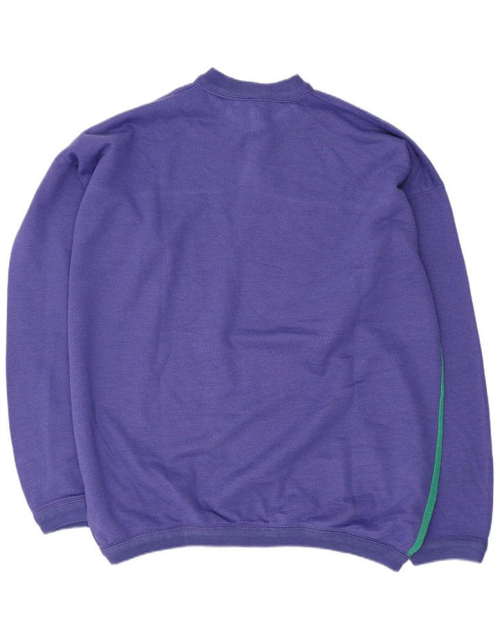 Samar moletom gráfico masculino jumper XL roxo colorblock algodão